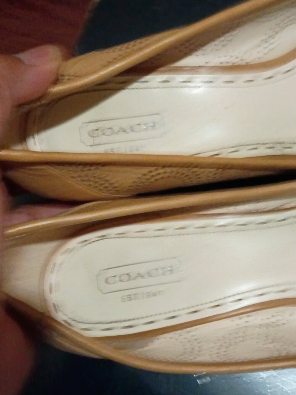 Women's Coach Bethanie Sand Platform Pump - Size 8.5B Brown - Picture 2 of 13